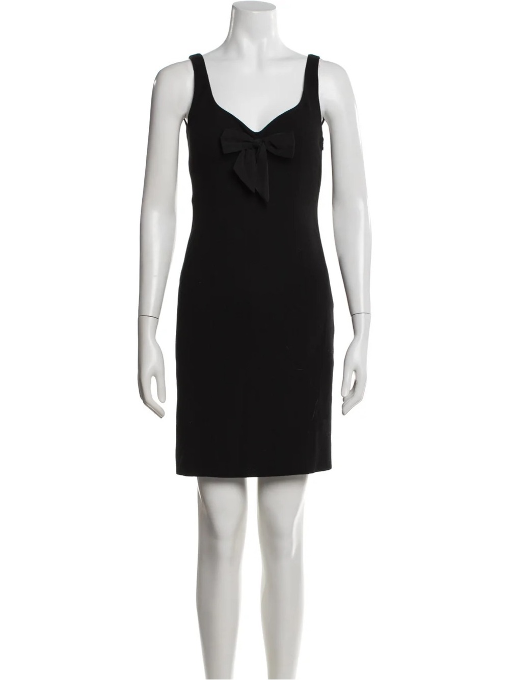 Moschino cheapandchic Black Bow-Front Mini Dress